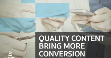Quality Content Bring More Conversion