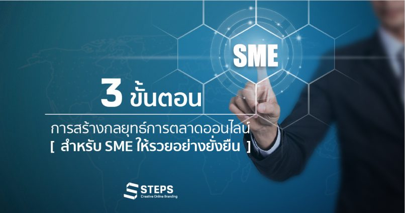 3 ขั้นตอนการสร้างกลยุทธ์การตลาดออนไลน์สำหรับ SME ให้รวยอย่างยั่งยืน