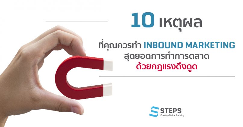 10 เหตุผลที่คุณควรทำ Inbound Marketing สุดยอดการทำการตลาดด้วยกฏแรงดึงดูด ตั้งแต่วันนี้ แบบ Step by Step