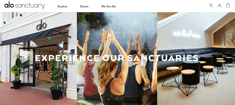 Alo Yoga มีสตูดิโอและคลาสออนไลน์เพื่อเรียก Engagement 