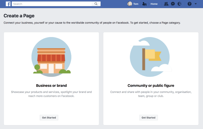 การเริ่มสร้างหน้าเพจ Facebook Business