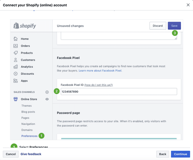 การตั้งค่า Facebook Pixel ผ่าน Shopify