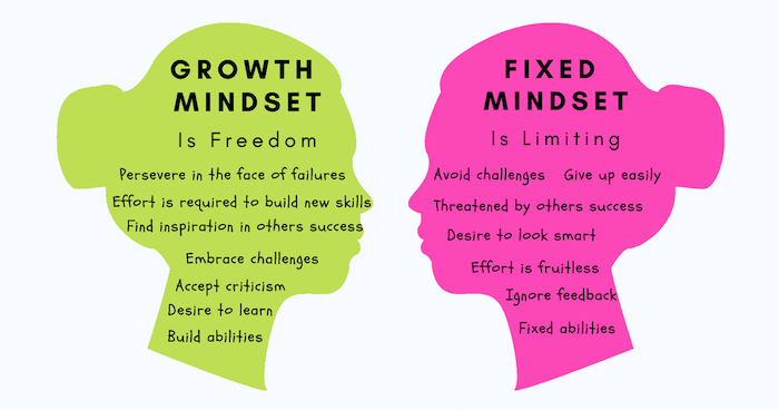 ความแตกต่างระหว่างคนที่มี Growth Mindset และ Fixed Mindset