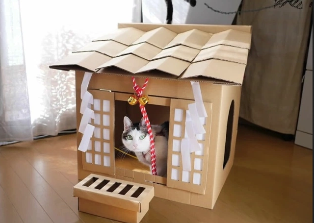 ตัวอย่างแบรนด์ที่ออกแบบบ้านแมว (Neko Jinja House) ให้เหมือนศาลเจ้าญี่ปุ่น ซึ่งได้ใจลูกค้าไปเต็ม ๆ 